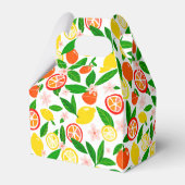 柑橘お祝いミカン赤ちゃんシャワーかわいい フェイバーボックス (正面サイド)