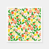 柑橘お祝いミカン赤ちゃんシャワー スタンダードカクテルナプキン (正面)