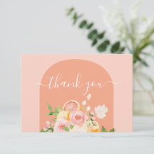 柑橘かわいこちゃんベビーシャワーサンキューカード