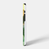 柑橘の山の静かな水面 JUST BREATHE   iPhoneケース (左側面)