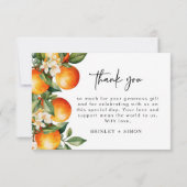 柑橘サンキューカードかわいこちゃんクレメンチン サンキューカード (裏面)