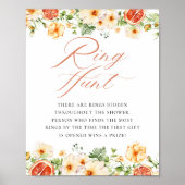 柑橘フローラリングや輪狩りブライダルシャワーゲーム ポスター (正面)