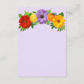 柑橘フローラ庭園の結婚式披露宴 エンクロージャーカード (裏面)