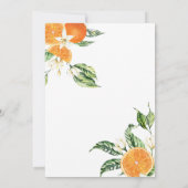 柑橘ブライダルシャワーゲームカードフォンゲーム 招待状 (裏面)