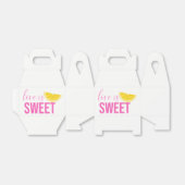 柑橘ブライダルシャワーレモンピンク結婚の夏 フェイバーボックス (折り畳みなし)