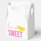 柑橘ブライダルシャワーレモンピンク結婚の夏 フェイバーボックス (オープン)