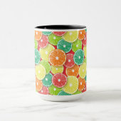 柑橘ポップ・アートの2部 マグカップ (中央)