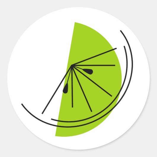 柑橘ライム丸 ラウンドシール (正面)