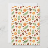 柑橘冬素朴植物写真クリスマス シーズンカード (裏面)