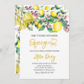 柑橘彼女が彼女のメインスクイーズブライダルシャワー 招待状 (正面/裏面)