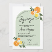 柑橘彼女が彼女のメインスクイーズブライダルシャワー 招待状 (正面)