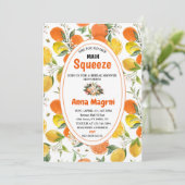 柑橘彼女が彼女のメインスクイーズブライダルシャワー 招待状 (スタンド正面)