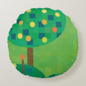 柑橘果樹園 ラウンドクッション (正面)