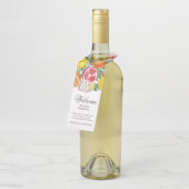 柑橘植物学結婚の歓迎 ボトルネックタグ (アングル)