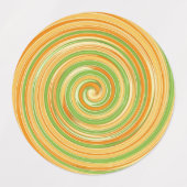 柑橘系おもしろいのスパイラル ラベル (デザイン2)