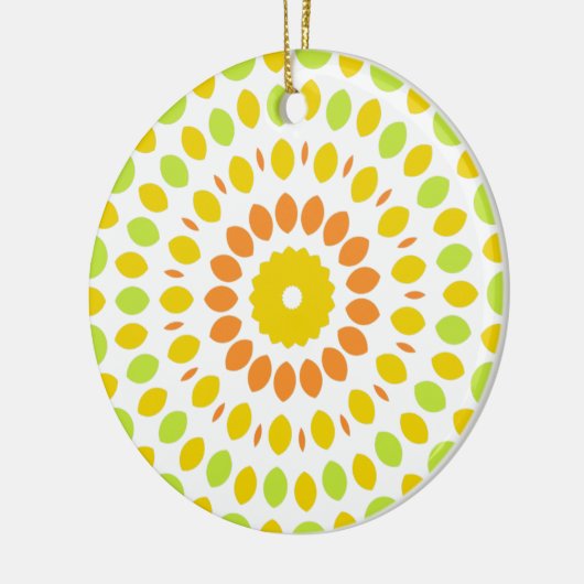 柑橘系かわいらしの模様 セラミックオーナメント (左)