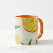 柑橘系のオレンジとオレンジの花のマング マグカップ (正面右)