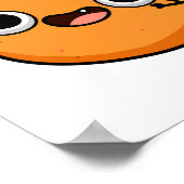 柑橘系のフルーツおもしろいパンを食べる ポスター (角)