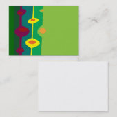 柑橘系のレトロな形 名刺 (正面/裏面)