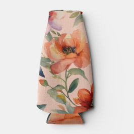 柑橘系の数々の寒さ：オレンジ色の花が緑クール色 ボトルクーラー