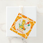 柑橘系の最初の誕生日番号「1」パーティー フェイバータグ (インサイチュ)