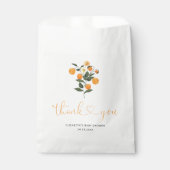 柑橘系エレガントオレンジ植物性ベビーシャワー フェイバーバッグ (正面)