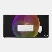 柑橘系カラージオメトリックブレンドマウスパッドマット デスクマット (キーボード&マウス)