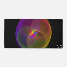 柑橘系カラージオメトリックブレンドマウスパッドマット