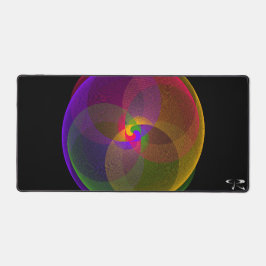 柑橘系カラージオメトリックブレンドマウスパッドマット デスクマット