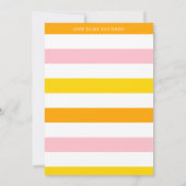 柑橘系クール誕生日招待状 招待状 (裏面)