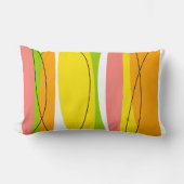 柑橘系ストライプイエローバックランバー ランバークッション (正面)
