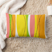 柑橘系ストライプピンクバックランバー ランバークッション (ブランケット)