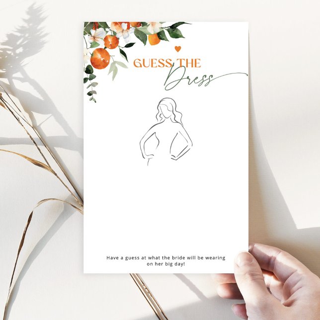 柑橘系テーマ推測ドレスブライダルシャワーゲーム (クリエイターアップロード済み)