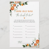 柑橘系テーマ花嫁は何歳になる予定だった (正面)