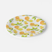 柑橘系フルーツアートオレンジ&レモンパッテン ペーパープレート (アングル)