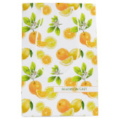 柑橘系フルーツアートオレンジ&レモンパッテン ミディアムペーパーバッグ (正面)