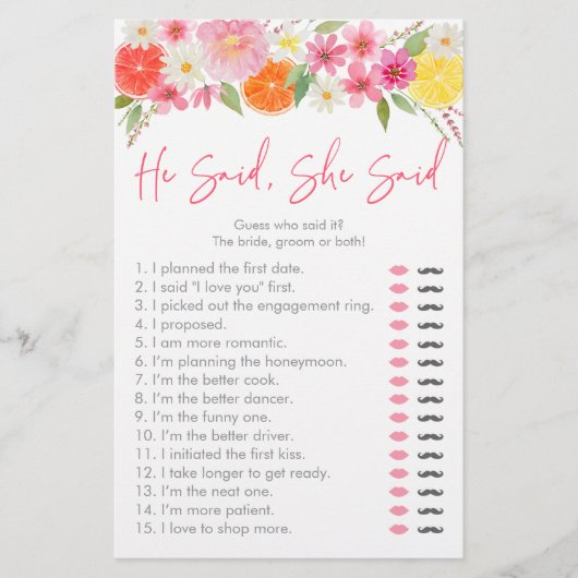 柑橘系フローラ彼は彼女はブライダルゲームと言った (正面)