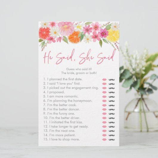 柑橘系フローラ彼は彼女はブライダルゲームと言った (スタンド正面)