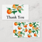 柑橘系ベビシャワーベビシャワースイートサンキュー エンクロージャーカード (正面/裏面)