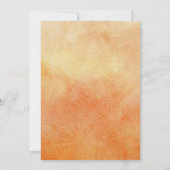 柑橘系ベビーシャワーオレンジガーデンウォーター色 招待状 (裏面)