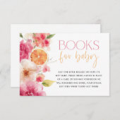 柑橘系ベビーシャワーブカード明るいフローラ 招待状 (正面/裏面)