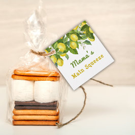 柑橘系メインスクイーズ甘いレモンベビーシャワー フェイバータグ