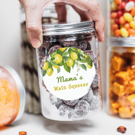 柑橘系メインスクイーズ甘いレモンベビーシャワー ラウンドシール