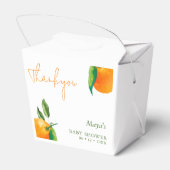 柑橘系モダン赤ちゃんシャワーありがとう フェイバーボックス (裏面サイド)