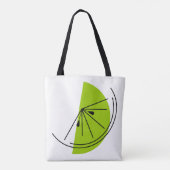 柑橘系ライムオールオーバーtote トートバッグ (裏面)