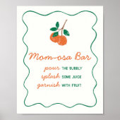 柑橘系リトルかわいこちゃんモダンベビーシャワーマママオサバー ポスター (正面)