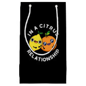 柑橘系人間関係おもしろいフルーツプンダーク スモールペーパーバッグ (正面)