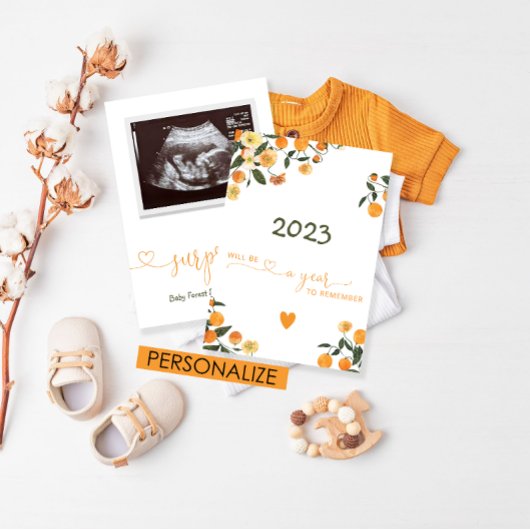 柑橘系妊娠告知ベビー暴露 招待状