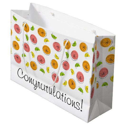 柑橘系数々のおめでとう！抱き枕ラージ ラージペーパーバッグ (正面アングル)