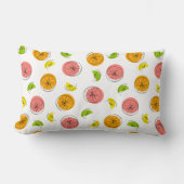 柑橘系数々のオレンジバックランバーピロー ランバークッション (正面)